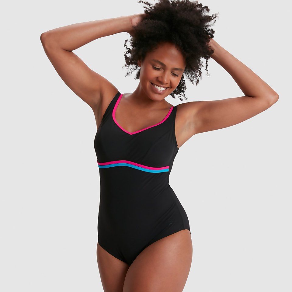 Women's Contourluxe Swimsuit Black/Pink