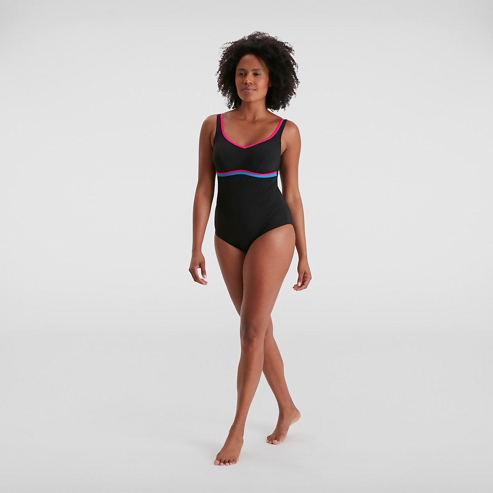 Women's Contourluxe Swimsuit Black/Pink