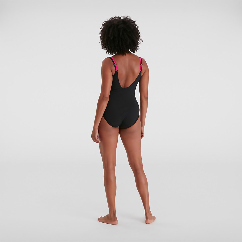 Women's Contourluxe Swimsuit Black/Pink