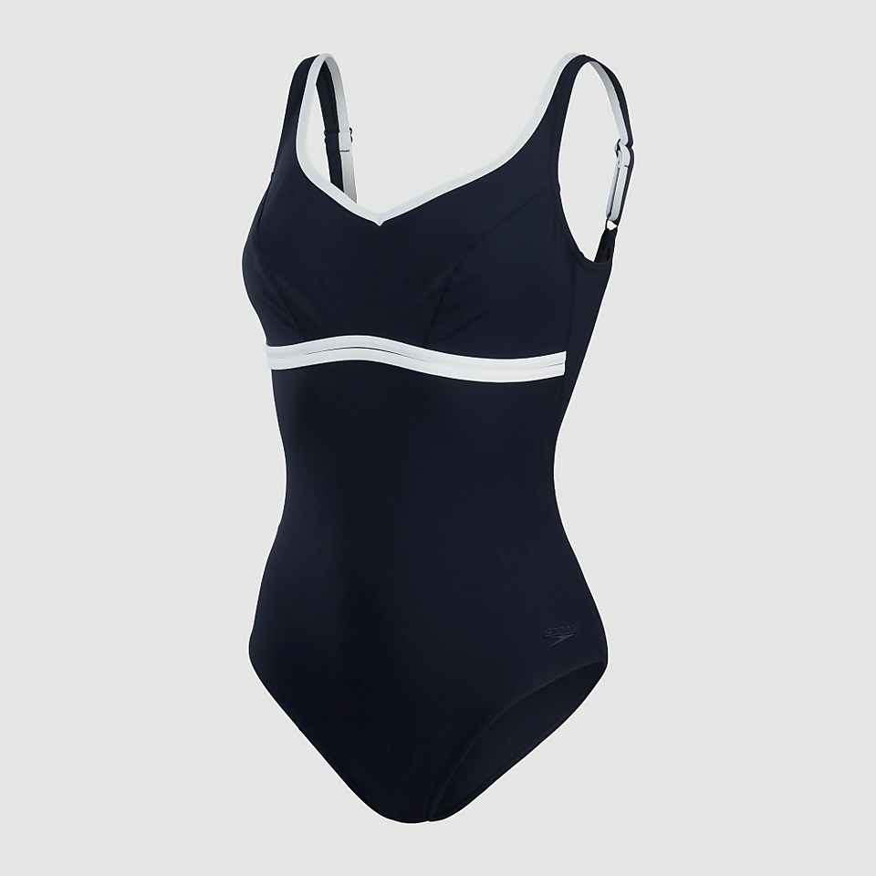 Women's Contourluxe Swimsuit Navy/White