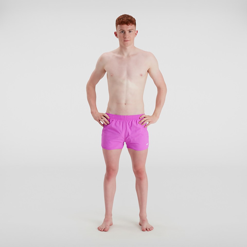 Herren Fitted Leisure 13" Badeshorts Pink
