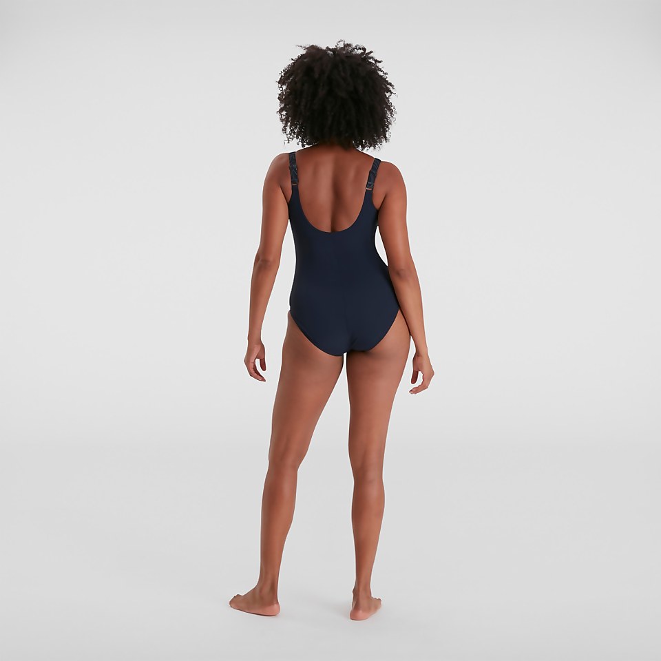 Maillot de bain Femme Lunalustre imprimé bleu marine/gris