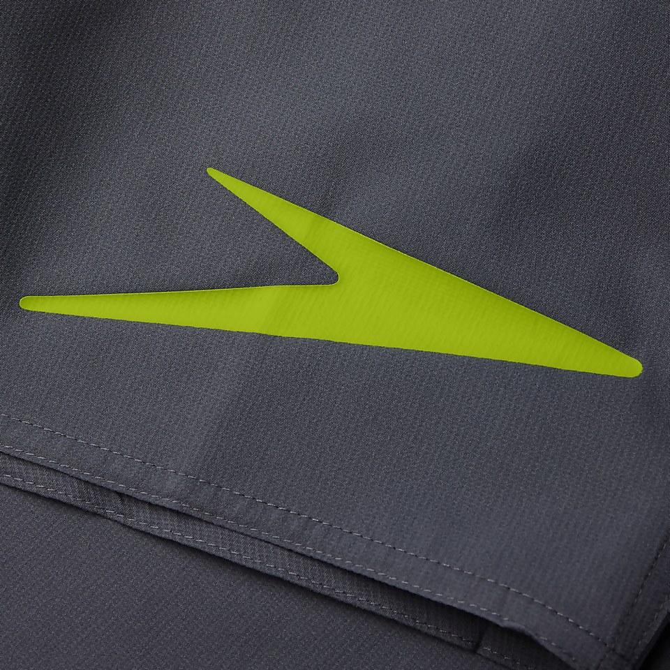 Herren Sport Logo 16" Badeshorts Grau/Grün