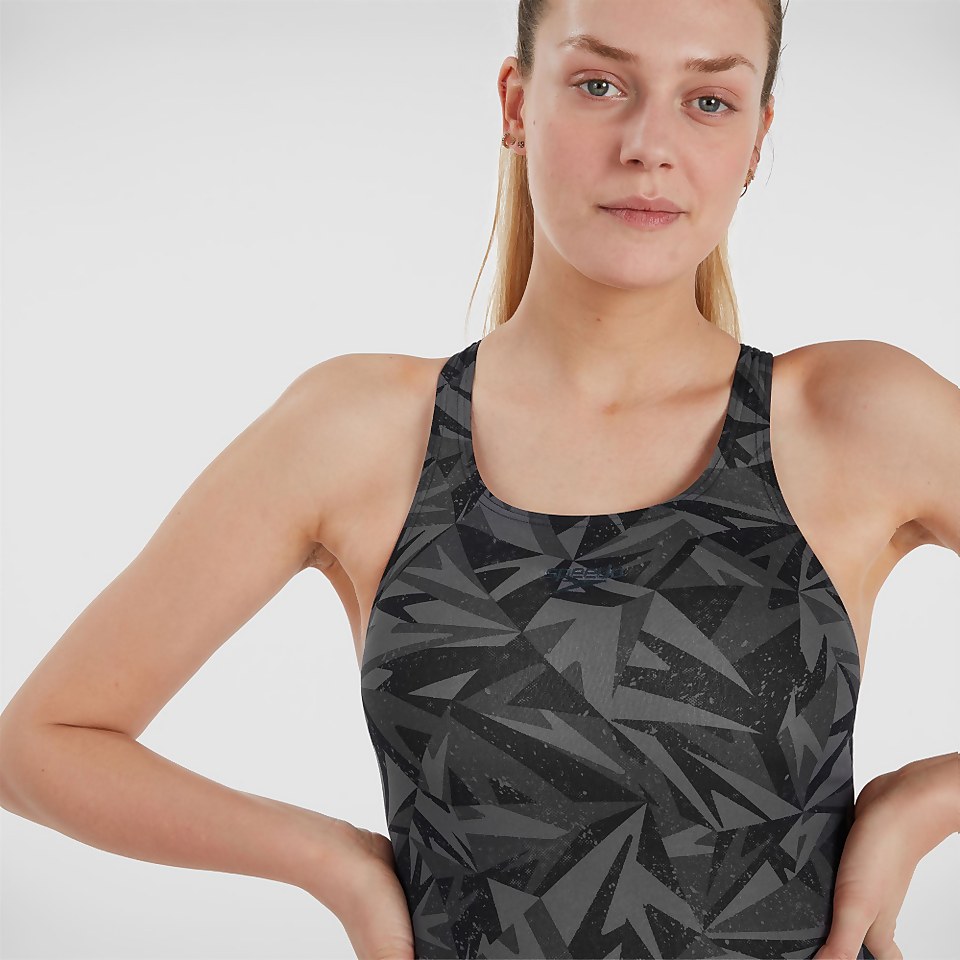 Women's Hyperboom Medalist Swimsuit Black/Grey