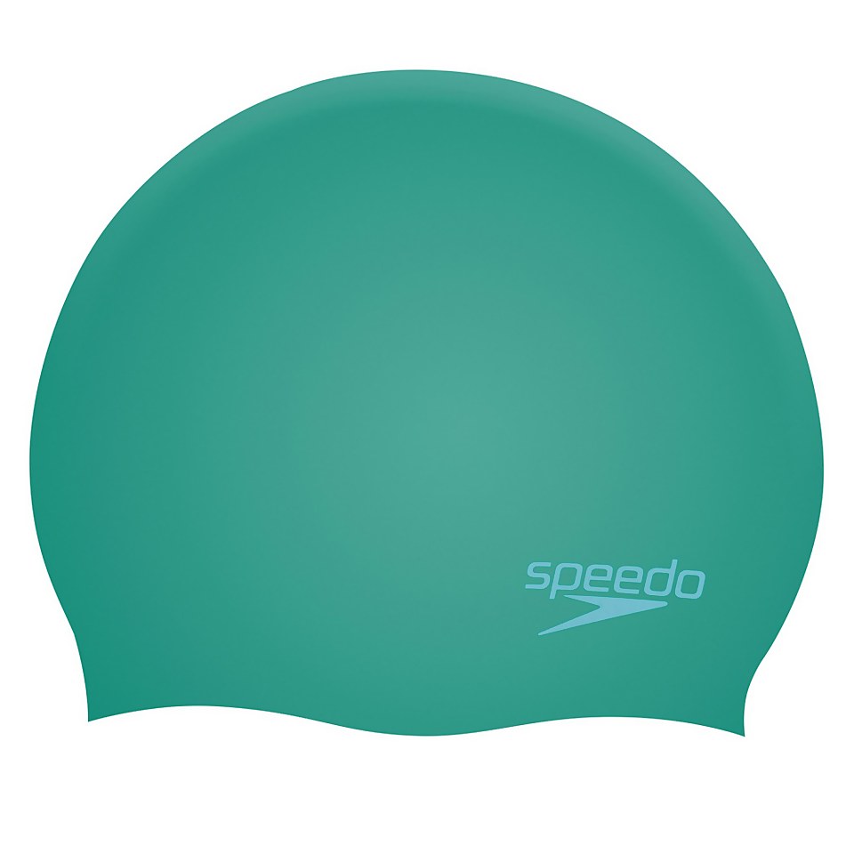 Junior Moulded Silicone Cap Green/Blue