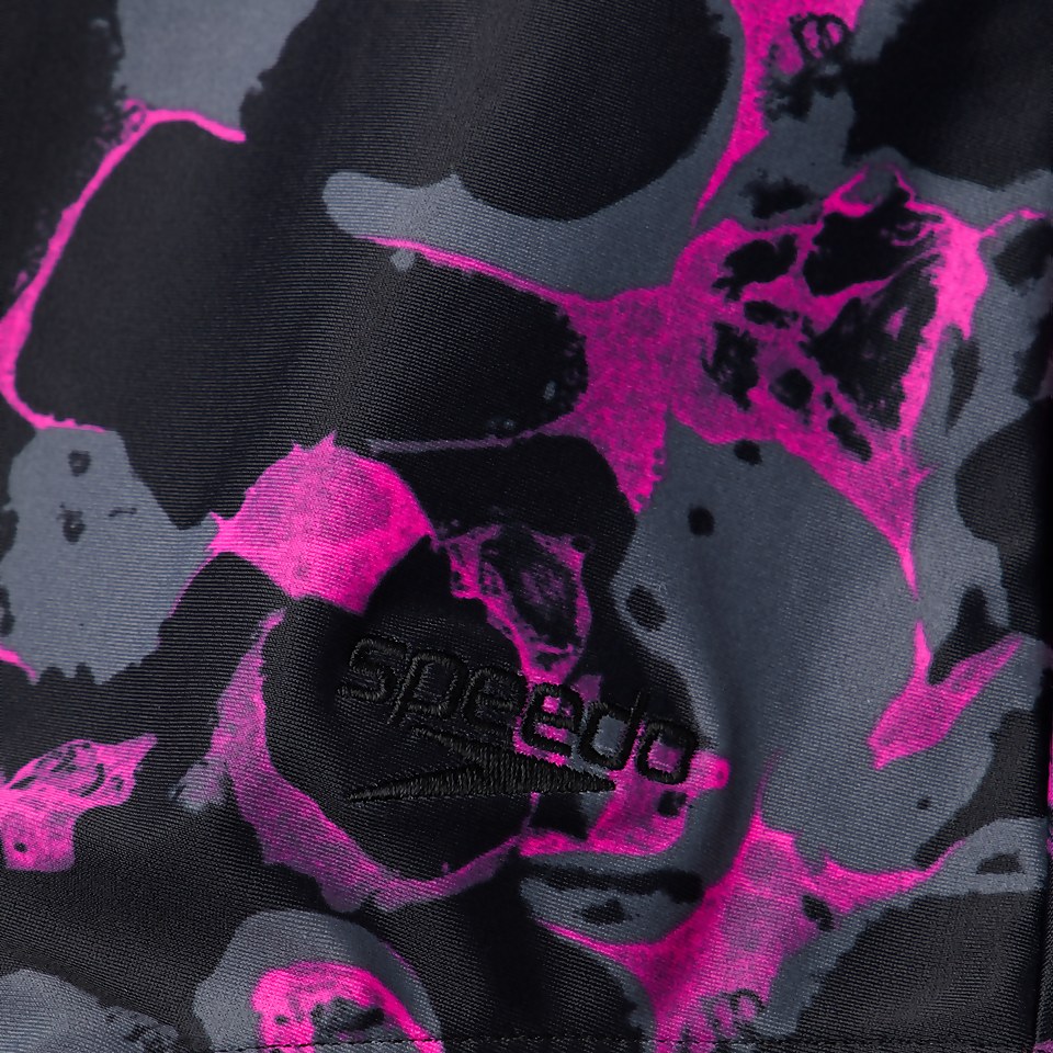 Damen Lexi Printed Badeanzug Schwarz/Pink