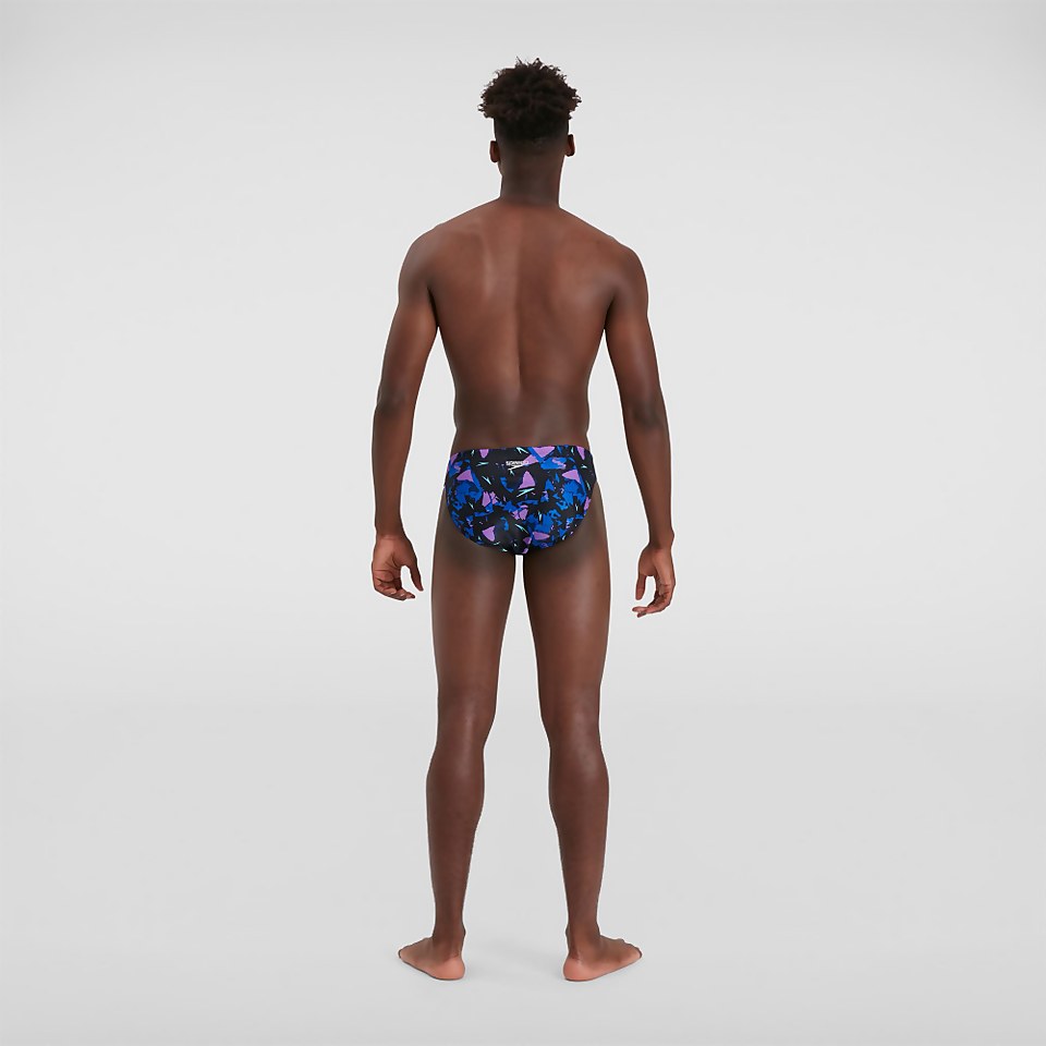 Men's Allover 5cm Brief Black/Pink