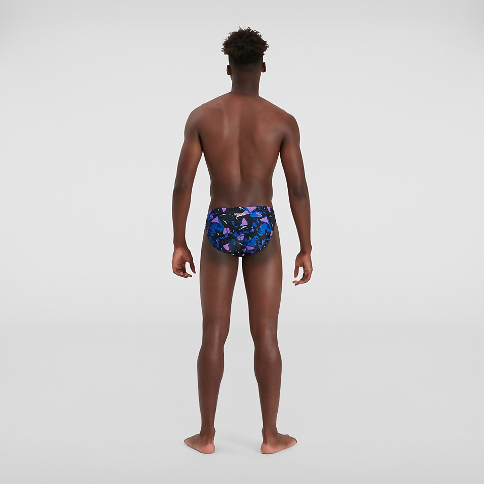 Men's Allover 5cm Brief Black/Pink