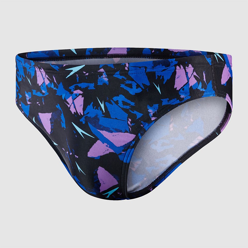 Men's Allover 5cm Brief Black/Pink