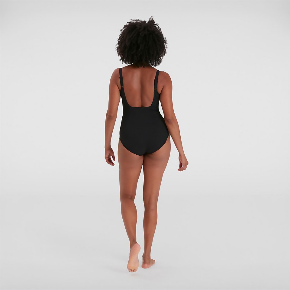 Women's Crystallux Printed Swimsuit Black/White
