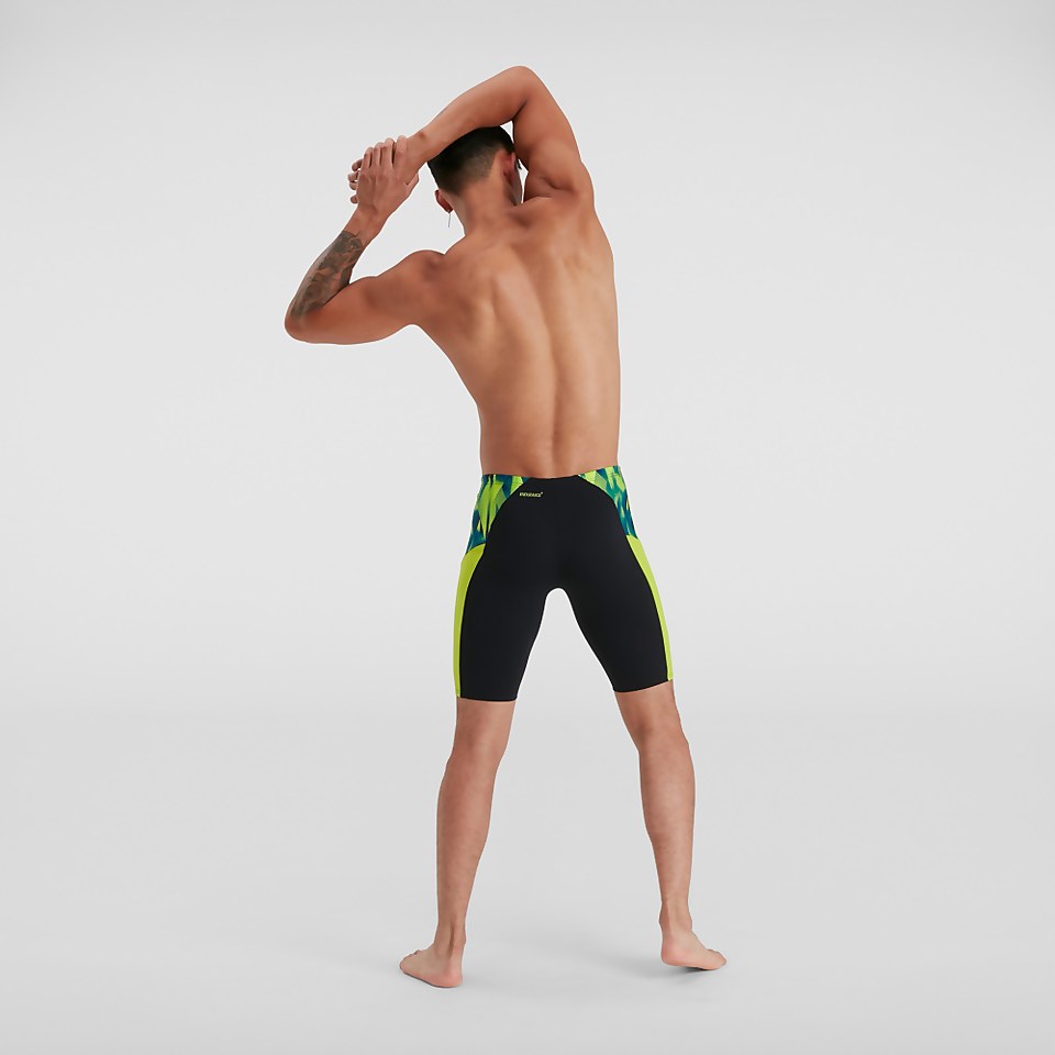 Herren Eco Endurance+ Splice Schwimmhose Schwarz/Grün