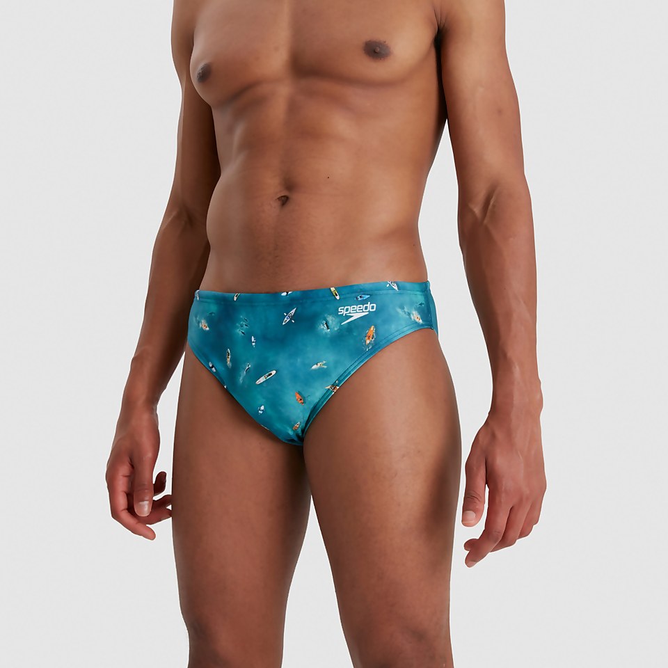 Herren Escape 5 cm Badehose Blau