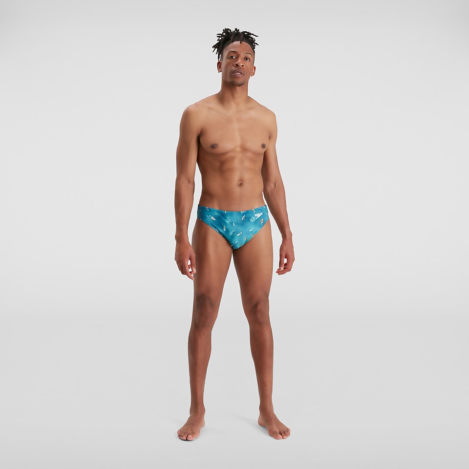 Herren Escape 5 cm Badehose Blau