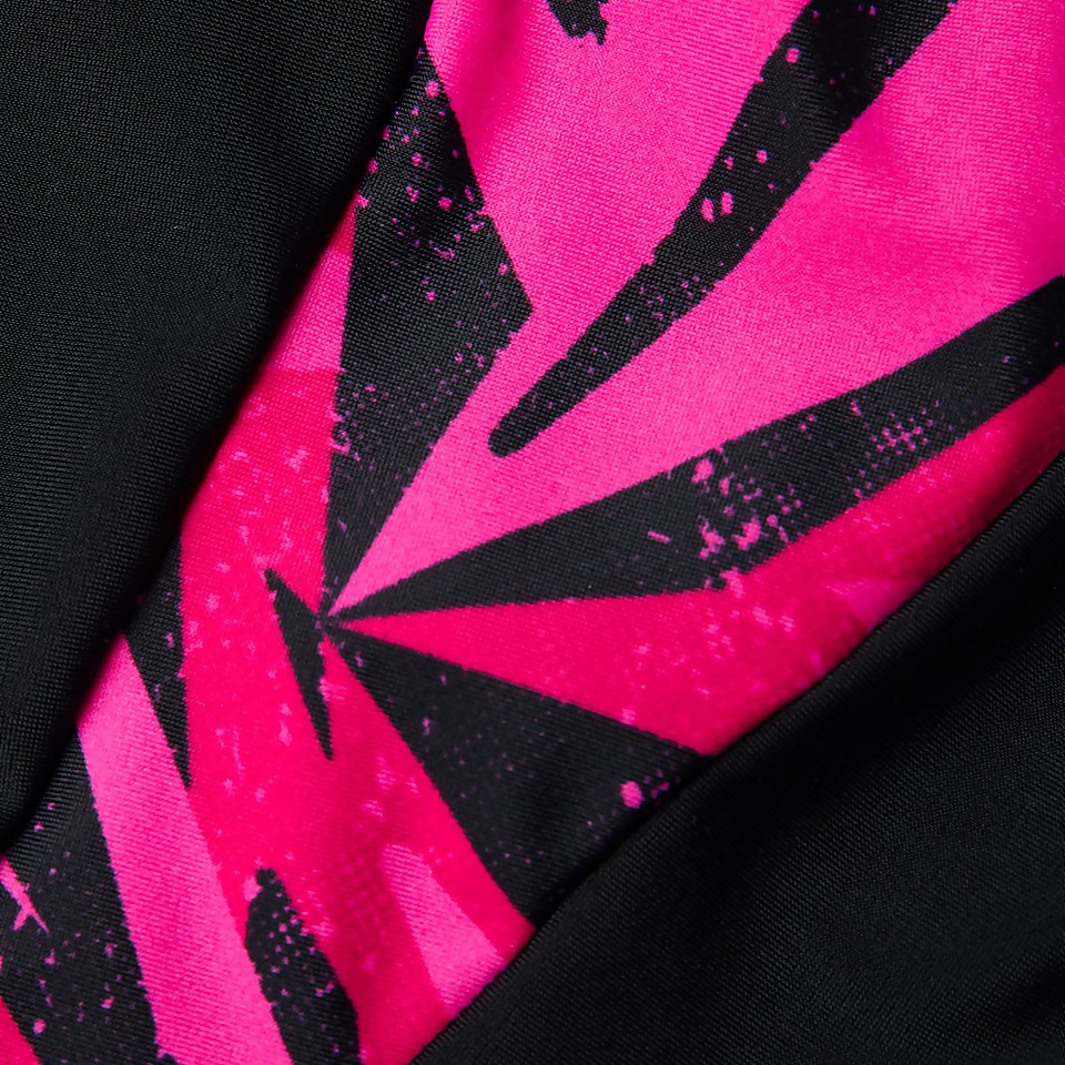 Girls' Hyperboom Splice Muscleback Swimsuit Black/Pink
