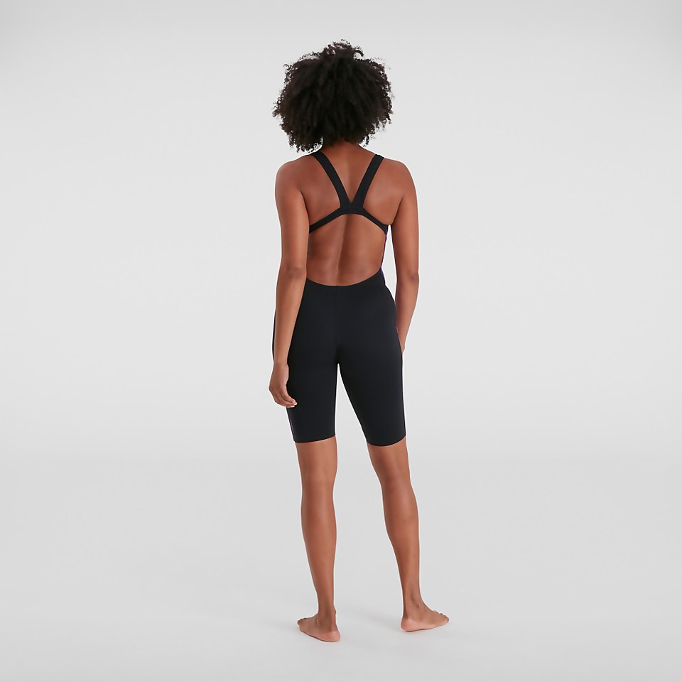Combinaison partielle Femme Panel noir/rose