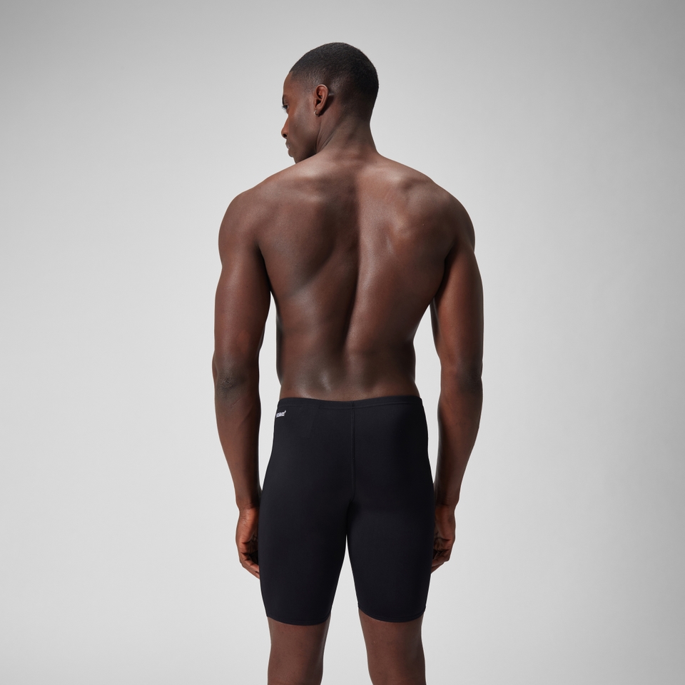 Endurance+ Mittellange Schwimmhose Schwarz für Herren