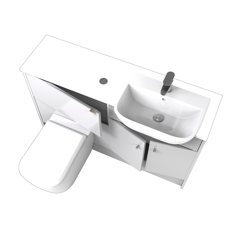 Bathstore Portfolio Fitted Bathroom Furniture (W)1240mm x (D)320mm