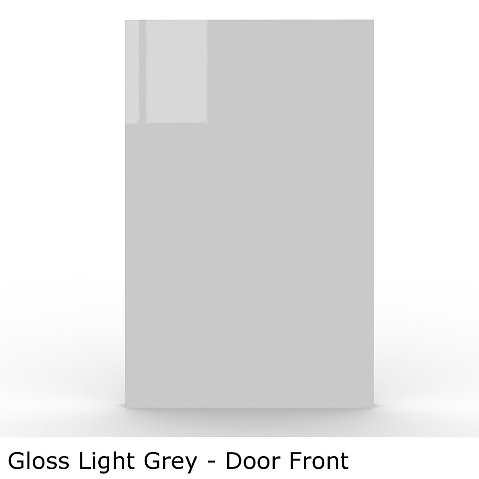 Bathstore Portfolio Fitted Bathroom Furniture (W)1240mm x (D)320mm  - Gloss Light Grey