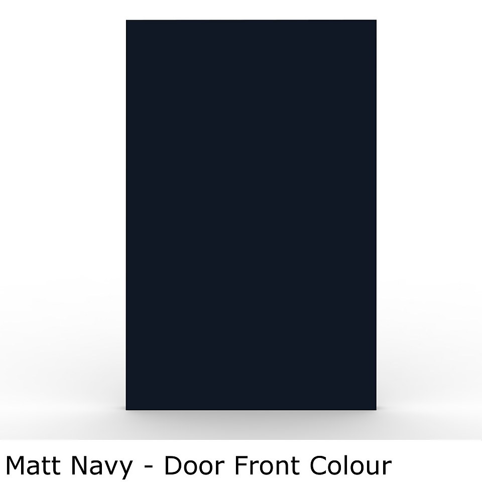 Bathstore Portfolio Fitted Bathroom Furniture (W)1240mm x (D)320mm  - Matt Navy