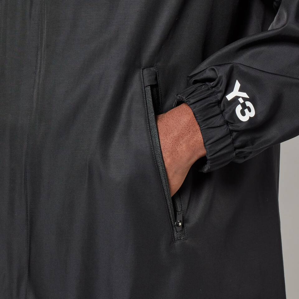 Y-3 Men's Hooded Coat - Black - S | Coggles