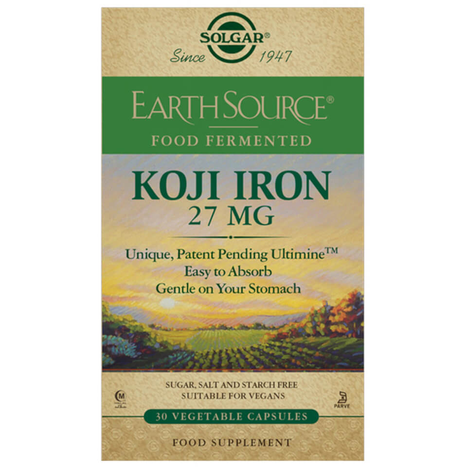 Solgar Earth Source Food Fermented Koji Iron 27mg