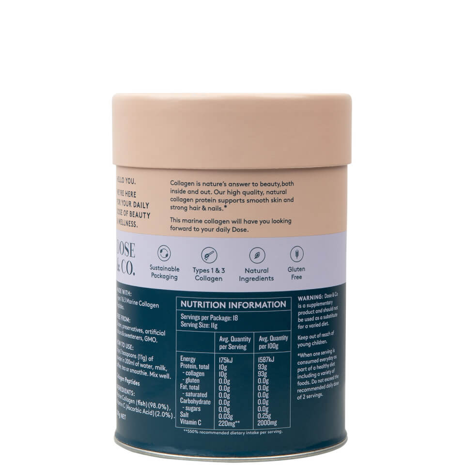 Dose & Co Collagen Pure Marine - Unflavoured 200g