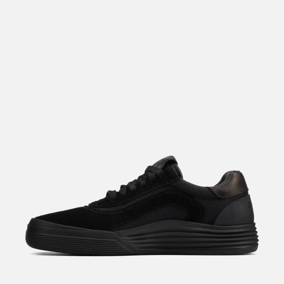 Clarks Youth Cica Trainers - Black Suede
