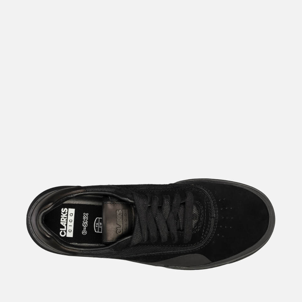 Clarks Youth Cica Trainers - Black Suede