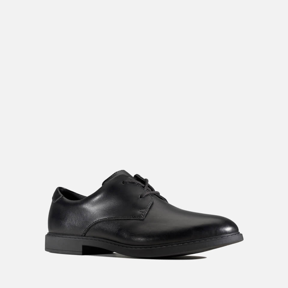 Clarks Youth Scala Loop School Shoes - Black Leather