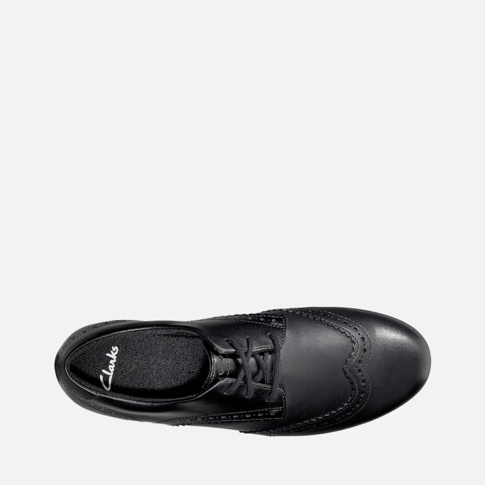 Clarks girls store lace up shoes