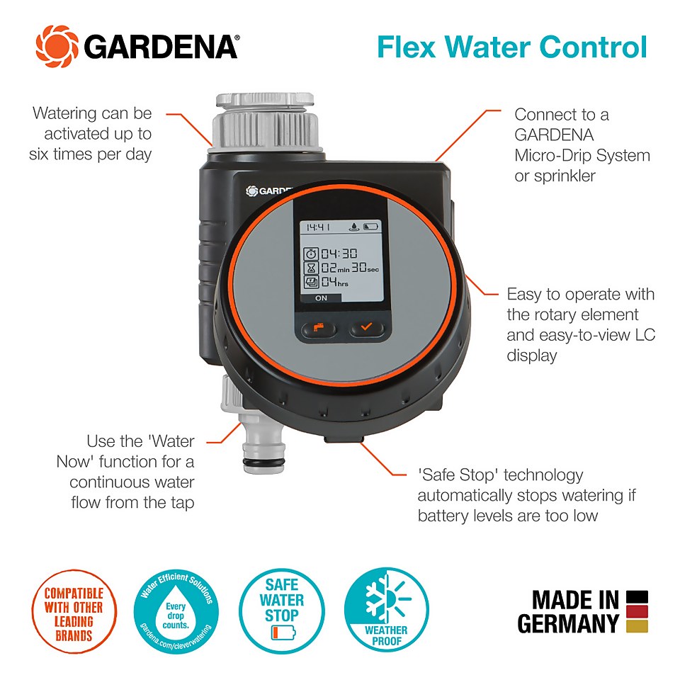 GARDENA Flex Water Control Timer Homebase