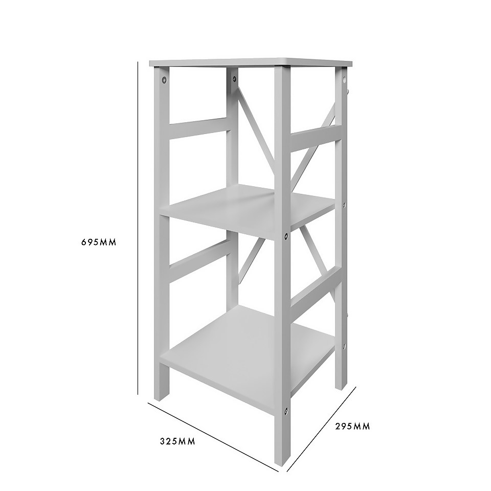 Flexi Storage Kids 2 Tier Compact Storage Tower - White