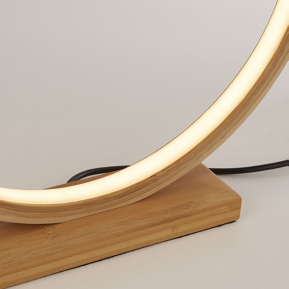 Malibu LED Table Lamp - Bamboo