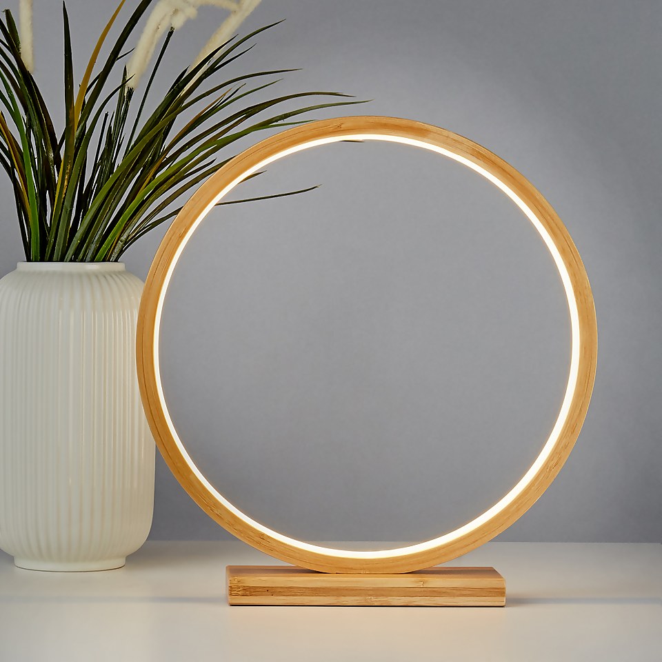 Malibu LED Table Lamp - Bamboo