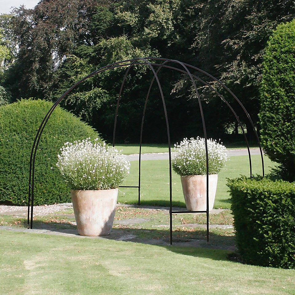 Agriframes Contemporary Black Garden Dome Plant Structure