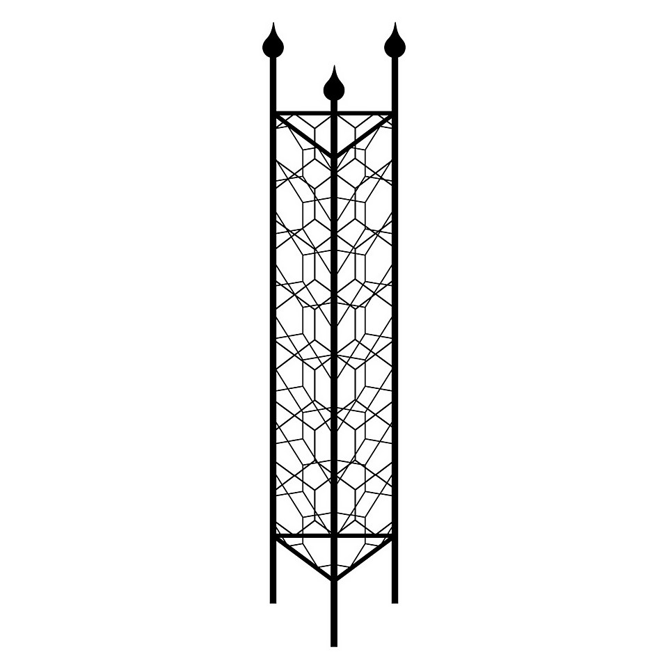 Agriframes Tricorn Decorative Garden Obelisk - Black
