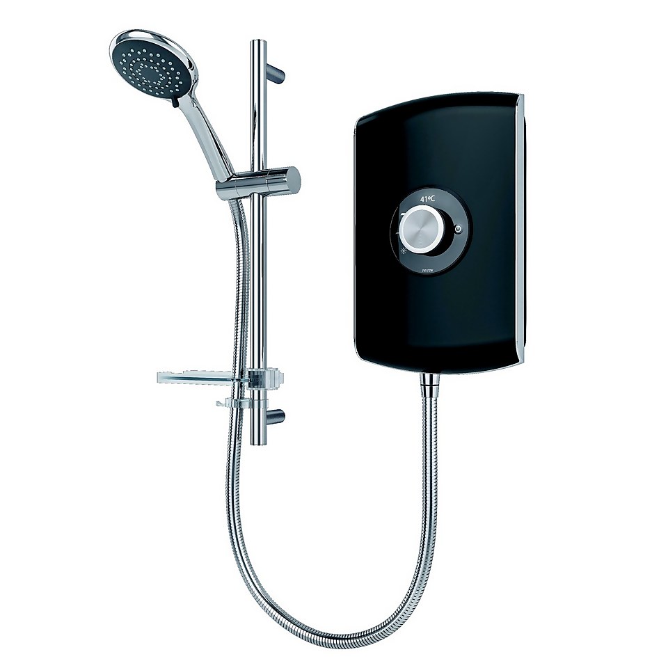 Triton Amore 9.5kW Electric Shower Black Homebase