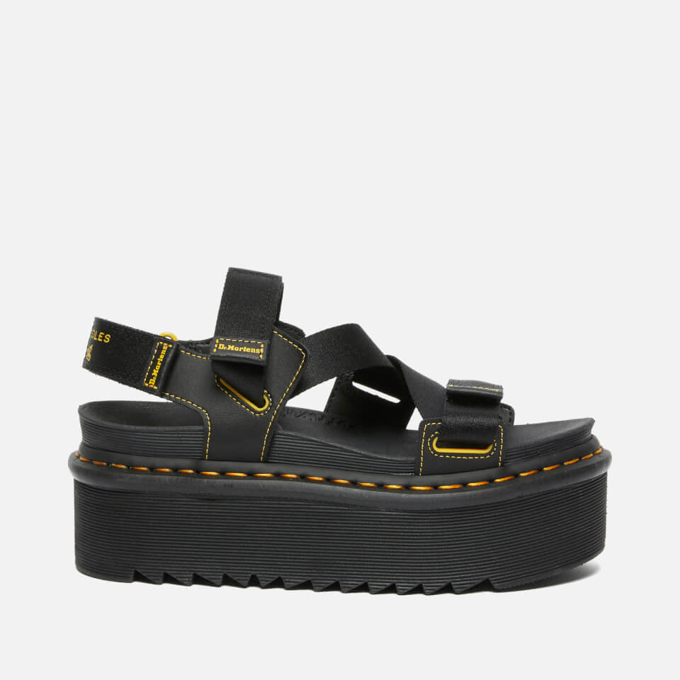 国内配送 Dr Martens KIMBER QUAD BLACK Dr. Martens Women's Kimber Quad Sandals - Black | Allsole