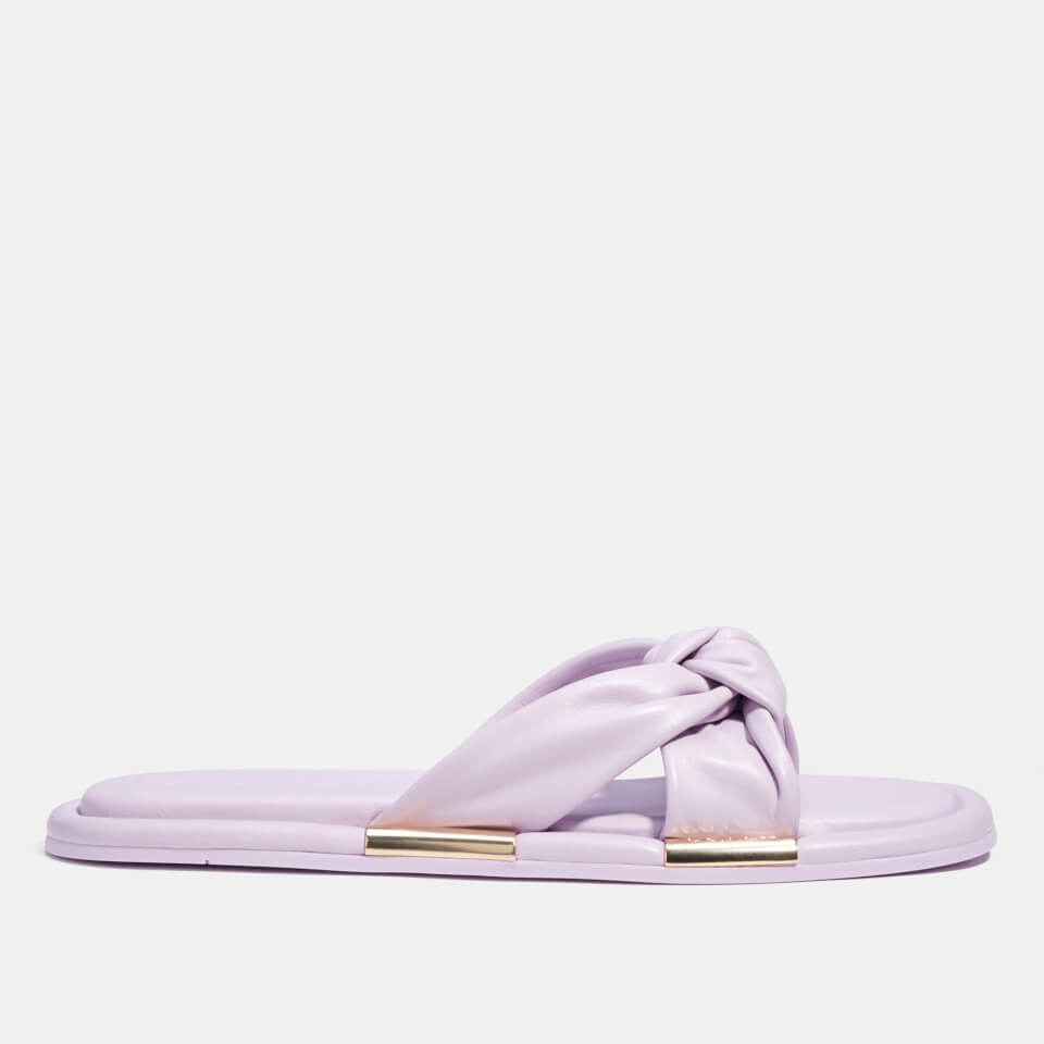 Coach Women's Brooklyn Leather Sandals - Violet - UK 4