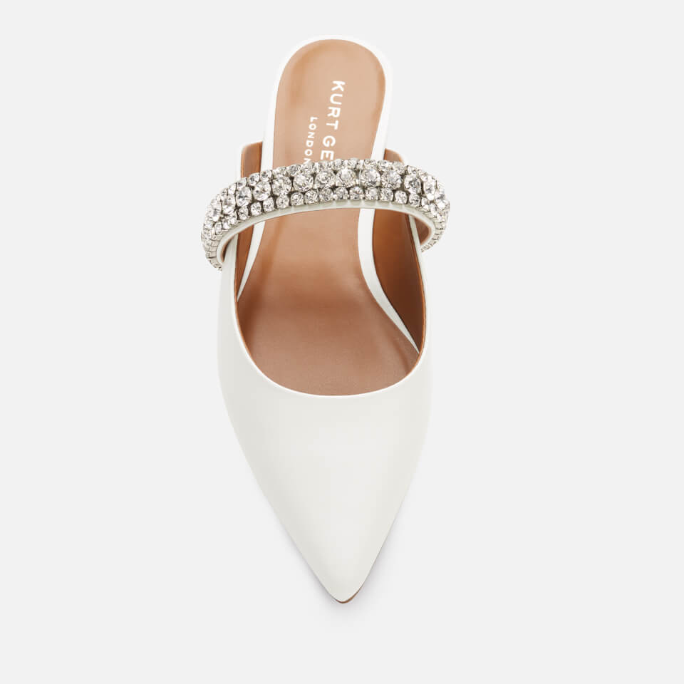 Kurt Geiger London Women s Princely Leather Mules White