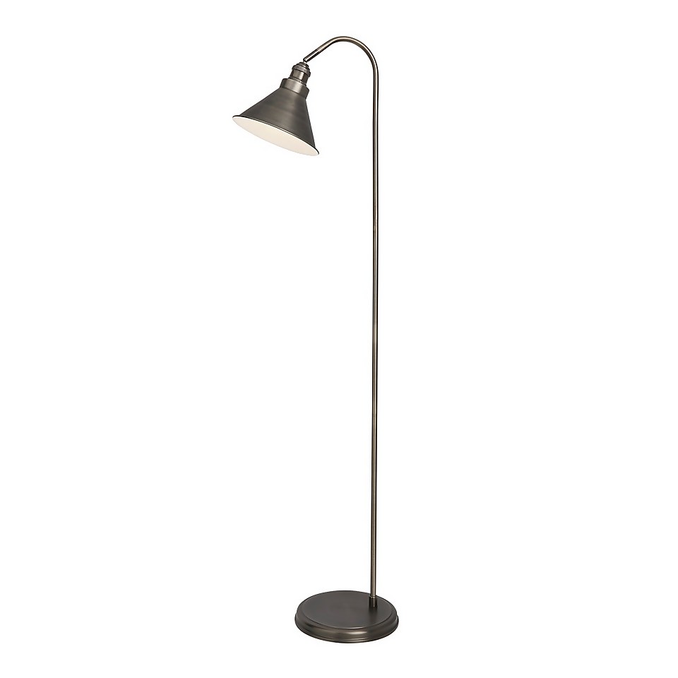Didsbury Pewter Floor Lamp Homebase