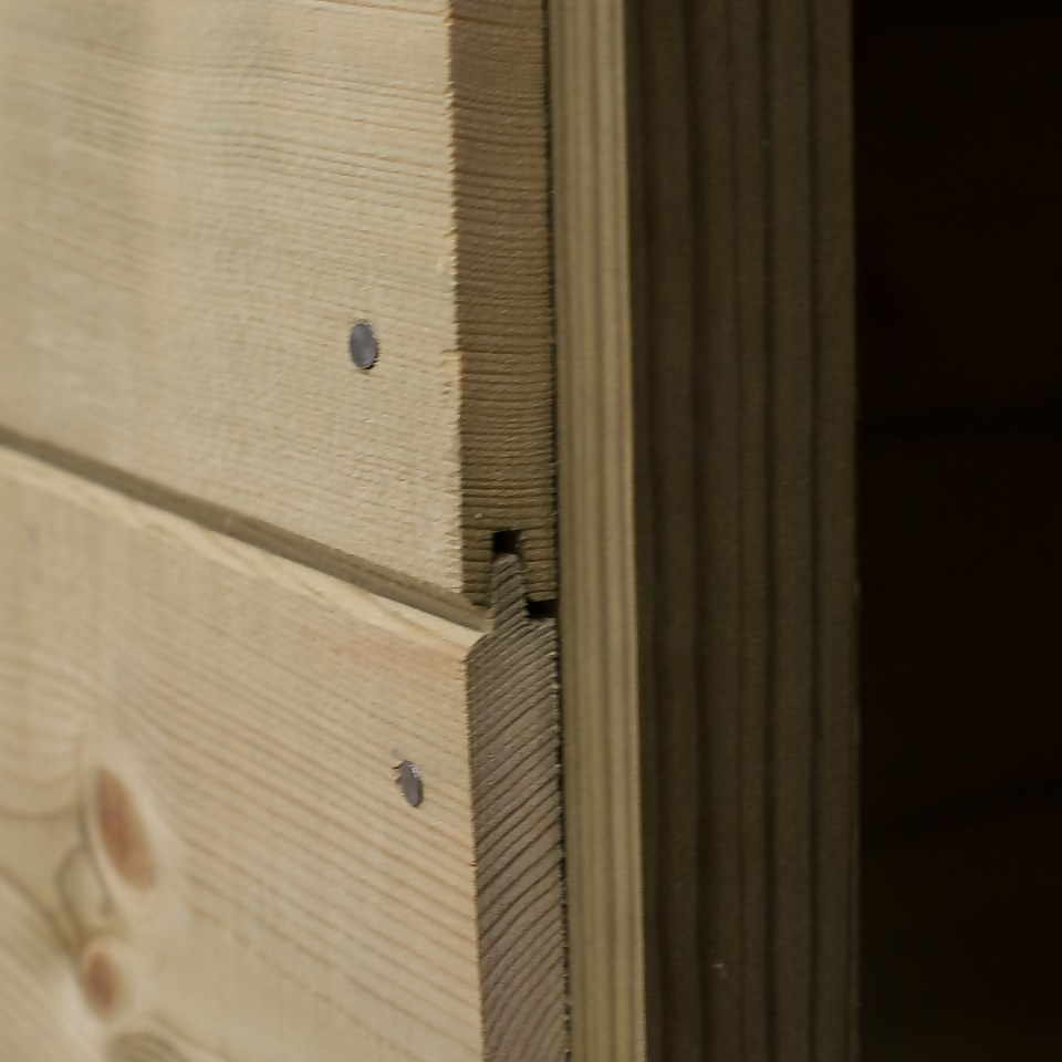 Tongue & Groove Pressure Treated 8x6ft Apex Shed Homebase