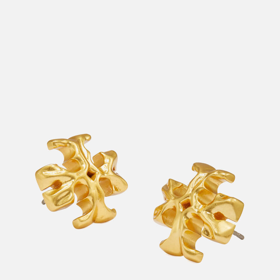 Tory Burch Women's Roxanne Small Stud Earring - Rolled Brass