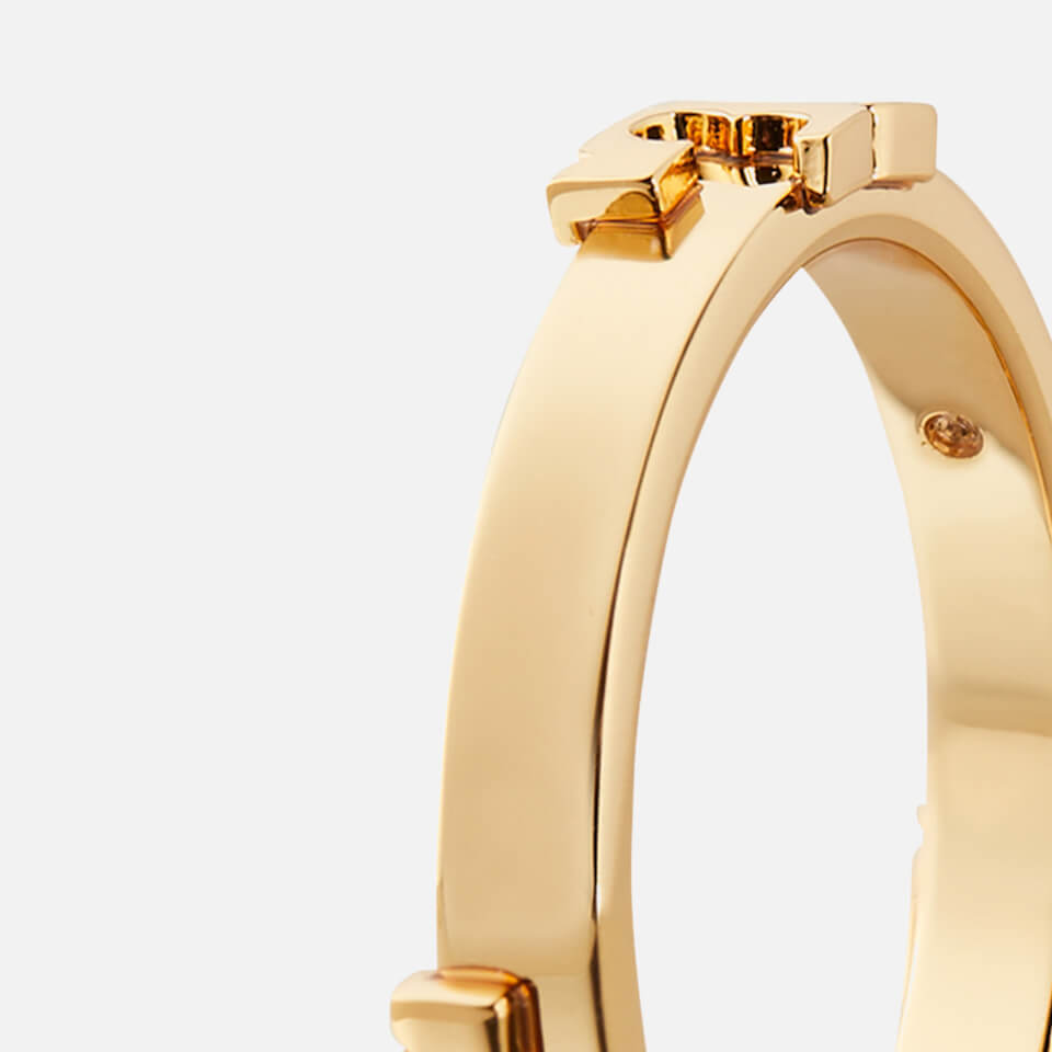 Tory Burch Women s Serif T Stackable Metal Ring Tory Gold Tory Gold 5 Coggles