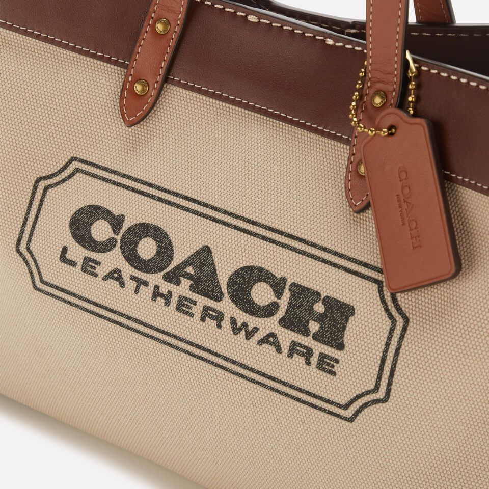 Coach Women's Field Tote Bag - Dark Natural Multi