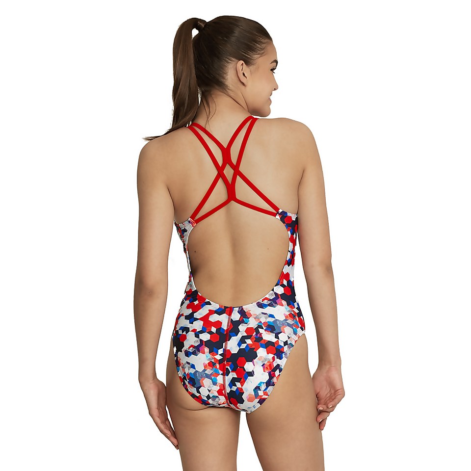 Printed Thin Strap One Piece
