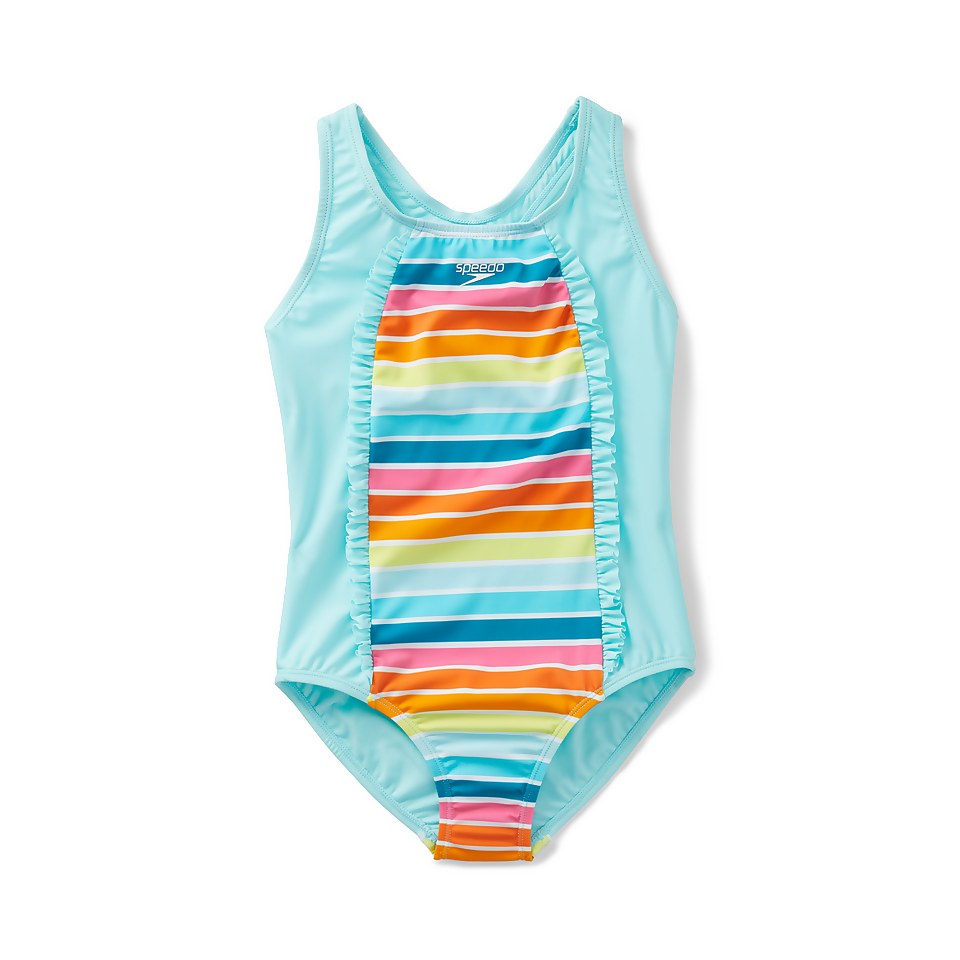 Ruffled Detail Racerback One Piece