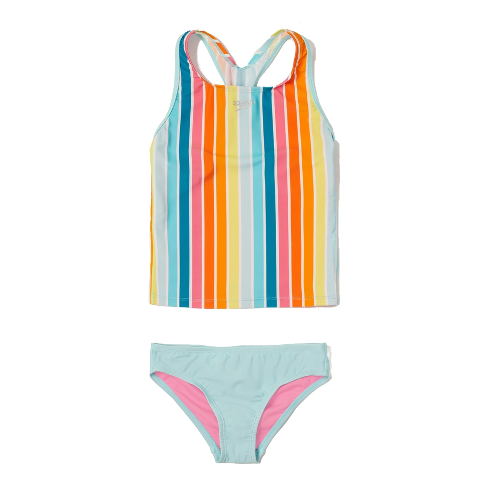 Printed Racerback Tankini Set