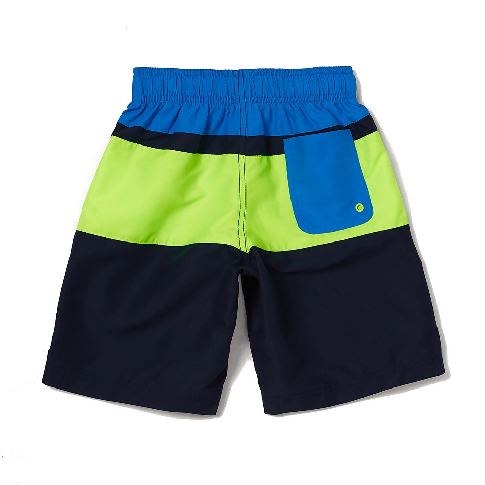 Boy's Colorblocked Boardshort 17" Blue