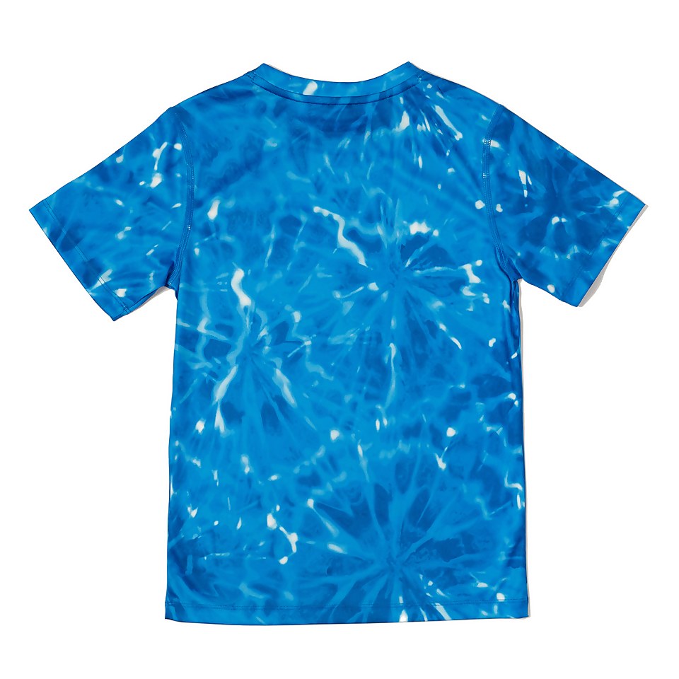 Short Sleeve Printed Swim Shirt